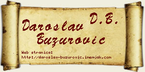Daroslav Buzurović vizit kartica